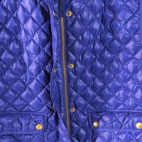 J. Crew Quilted puffer Vest Purple Size Large - Picture 2 of 7